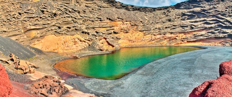 The Green Lagoon in Lanzarote