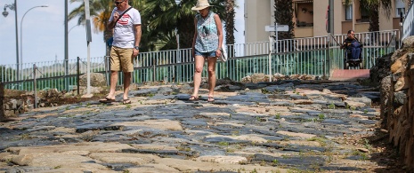 Roman road in Morerias, Mérida