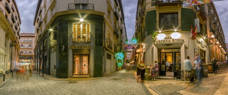 Stadtviertel El Tubo in Zaragoza, Aragonien