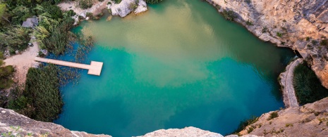 Charco Azul bei Chulilla in Valencia, Autonome Region Valencia