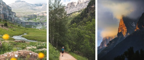 Zdjęcia ze szlaku Cola de Caballo w Parku Narodowym Ordesa y Monte Perdido w Huesce, Aragonia