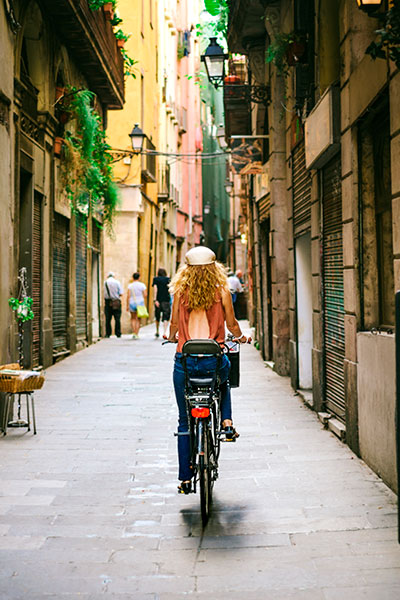 Touristen in Barcelona