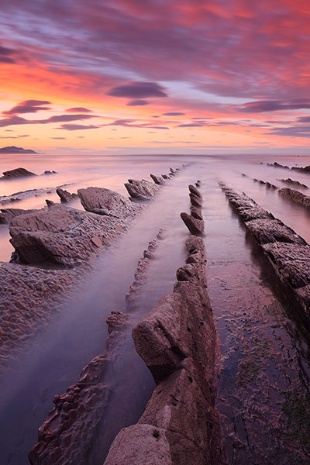 Flysch in Zumaia (Gipuzkoa, Baskenland)