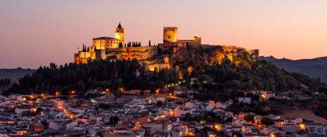 Vista da Fortaleza de La Mota, em Alcalá La Real