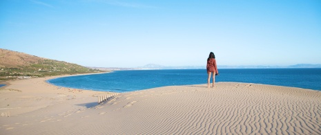 Playa de Bolonia, en Tarifa (Cádiz, Andalucía)