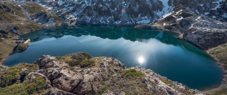 Lago Calabazosa en la Reserva de la Biosfera de Somiedo