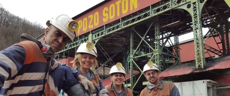 Pozo Sotón coal mine, in San Martín del Rey Aurelio, Asturias