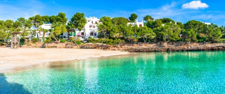 Vista da Cala Gran, em Maiorca, Ilhas Baleares