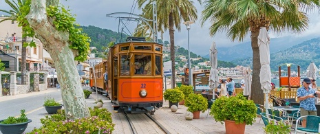 ソージェル列車。マヨルカ島