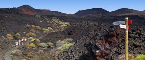 Ruta de los Volcanos - GR 131, en La Palma (islas Canarias)