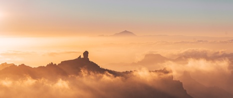 Vista desde el mirador del Pico de los Pozos de las Nieves en Gran Canaria, Islas Canarias