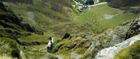 Aussichtspunkt El Cable im Liébana-Tal in den Picos de Europa, Camaleño