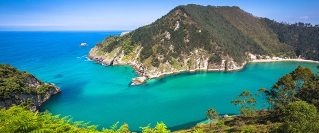 Views of the Cantabrian Sea from the Tina Menor viewpoint, Pechón