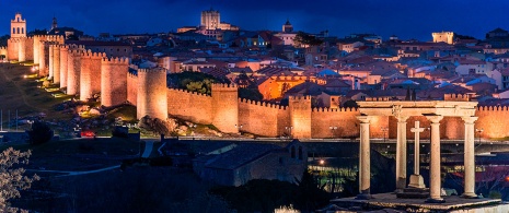 View of Ávila at sunset