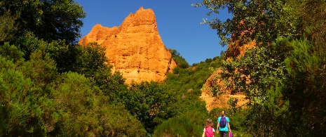 Familia en las Médulas, León