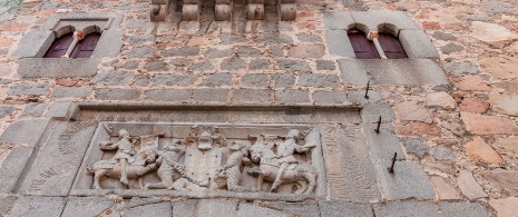 Particolare della facciata del Palazzo de los Dávila