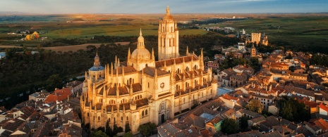 View of the cathedral of Segovia