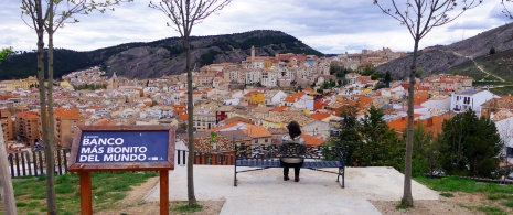 Bench at the Palaeontology Museum in Cuenca, Castile-La Mancha