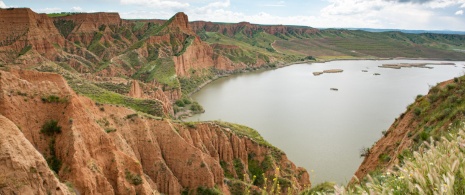 Veduta delle Barrancas de Castrejón y Calaña a Toledo, Castiglia-La Mancia