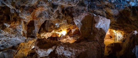 Das Innere des 2000 Jahre alten römischen Bergwerks.