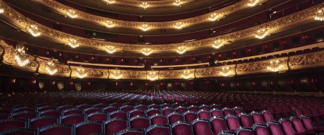 Interno del Gran Teatre del Liceu di Barcellona, Catalogna