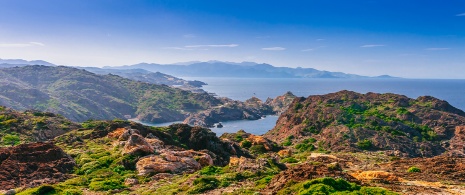 Paisaje del Parque Natural de Cap de Creus en Gerona