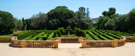 Vue du Laberint d’Horta de Barcelone, Catalogne