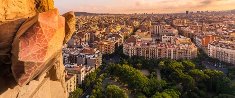 Views of Barcelona from the Sagrada Familia