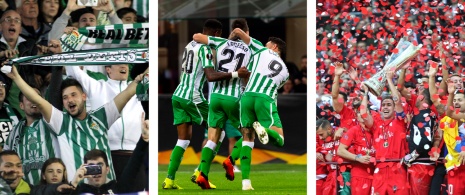 Aficionados, jugadores del Real Betis y del Sevilla, Andalucía