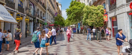 Veduta di via Montera a Madrid, Comunità di Madrid