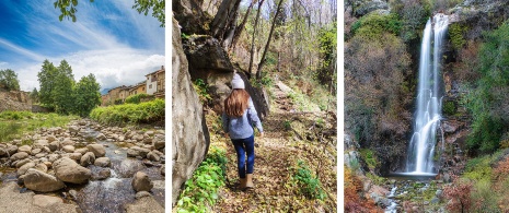 Pueblo de Hervás y senderismo hasta la Chorrera de Hervás, Extremadura