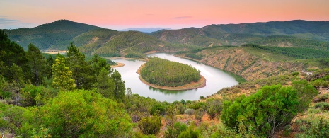 Mäander des Melero, Extremadura