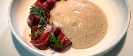  Piatto del ristorante Atrio di Toño Perez a Cáceres, Estremadura