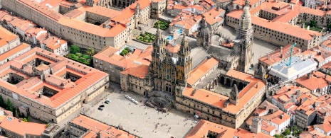 Vue aérienne de la place de l