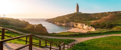 Torre de Hércules em A Corunha. Galícia