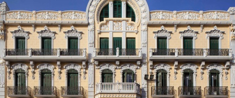 Blick auf das Haus David J. Melul in Melilla