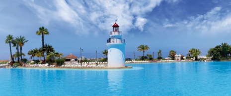 Veduta del Parco Marittimo del Mediterraneo a Ceuta