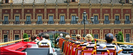 Bus touristique à Madrid