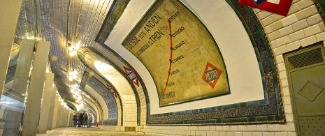 The old Chamberí stop in Madrid