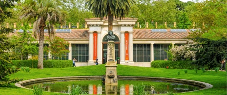 View of the Royal Botanical Gardens in Madrid