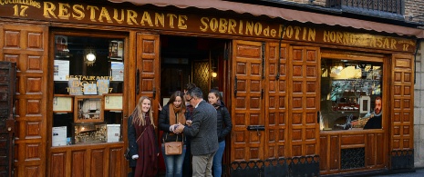  Entrée du restaurant Botín de Madrid