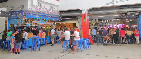 Vista do mercado de San Fernando, Madri