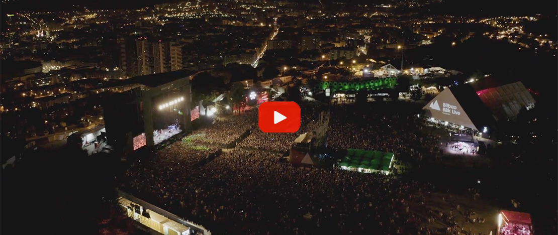  Frame of the Bilbao BBK Live video 