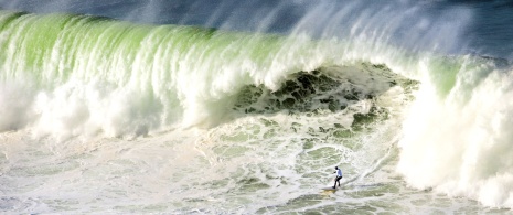 Surf sur la côte de Getxo (Biscaye, Pays Basque)