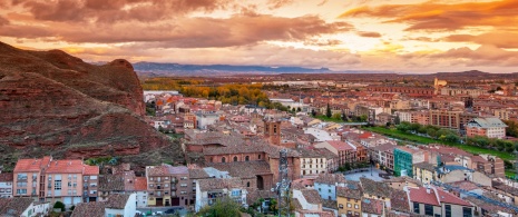 View of the municipality of Nájera, La Rioja