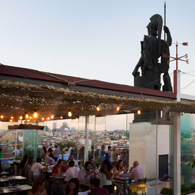 Rooftop bar of the Círculo de Bellas Artes, Madrid