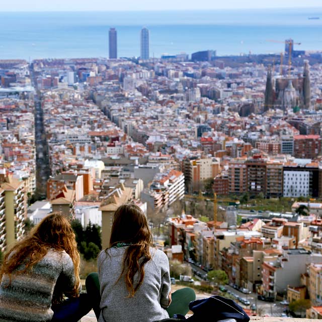 Turó de la Rovira. Belvédère Bunkers del Carmel, Barcelone