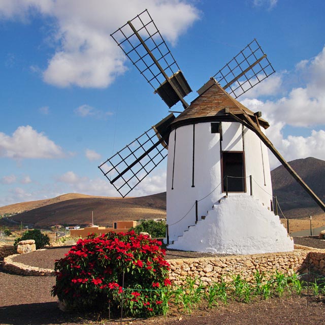 Molino de Tiscamanita en Tuineje, Fuerteventura