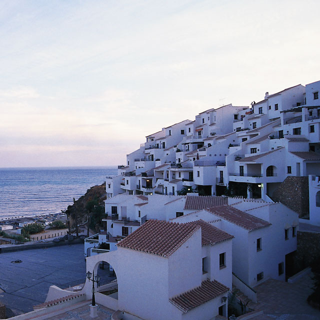 Vista do povoado de Nerja 