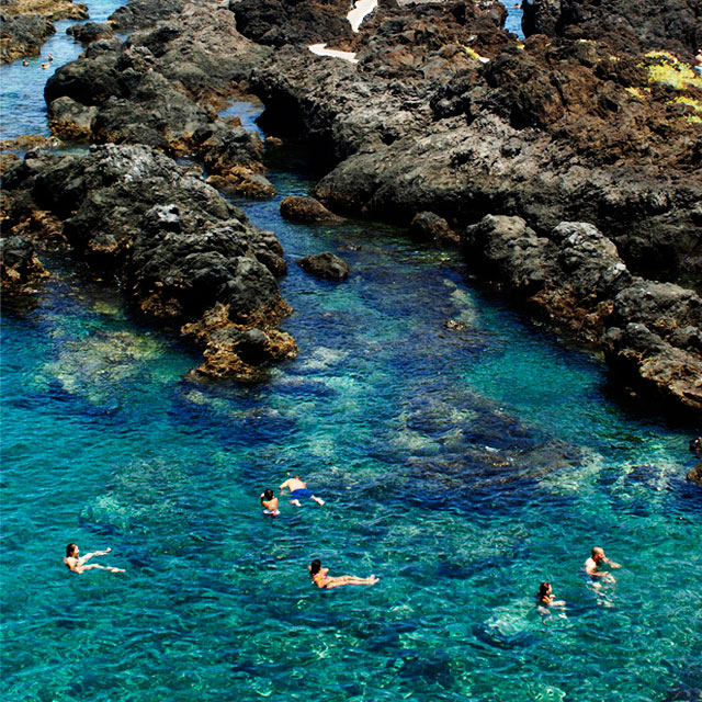 Natural swimming pools at Garachico